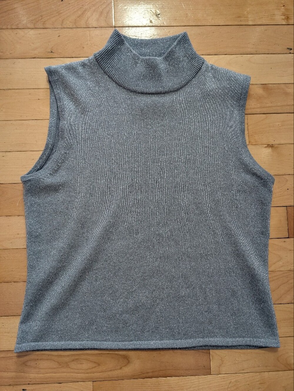 Vtg Metallic Knit Tank